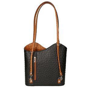 Chiara Ferretti Leather Shopper Tote, Black